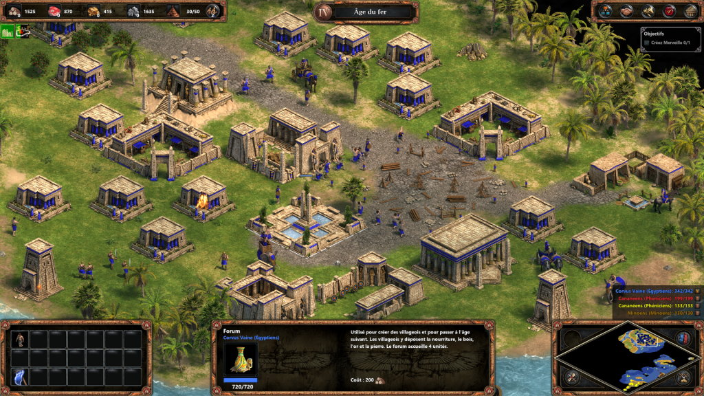 Capture d'écran du jeu Age of Empire.